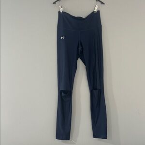 Under Armour Dark Blue Performance Leggings Size Small